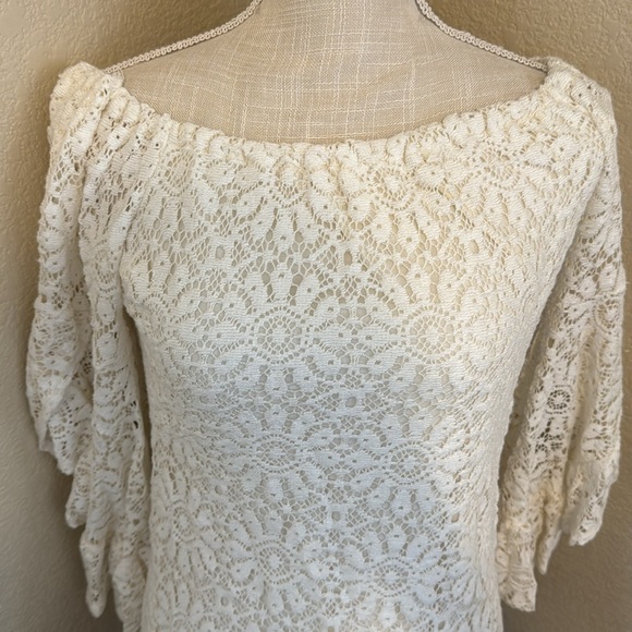 Free People Jen’s Pirate Booty French Bardot Lace Tunic - Picture 4 of 11